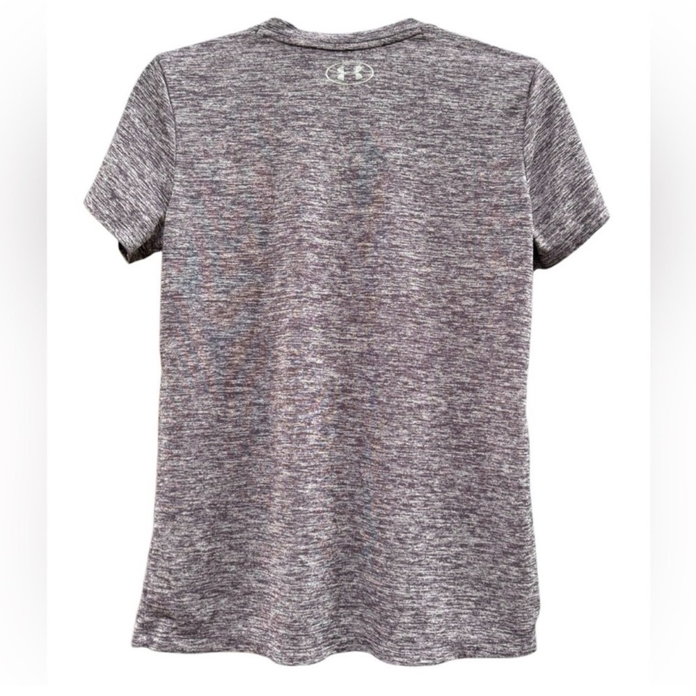 Under Armour Heathered Purple Twisted Tech V-Neck Tee - Picture 3 of 5